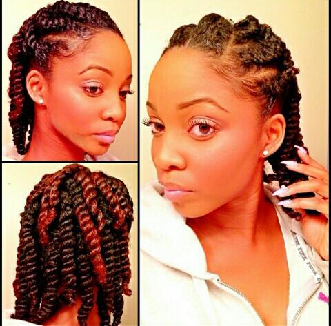 Natural twist hairstyles black women
