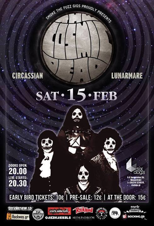 Scottish cosmonauts Cosmic Dead for the 1st time in Athens. Local heroes with new releases supportin&rsquo;. Smoke thy fuzz.http://thecosmicdead.bandcamp.com/musichttps://circassian.bandcamp.com/album/hantse-guashehttp://lunarmare.bandcamp.com/