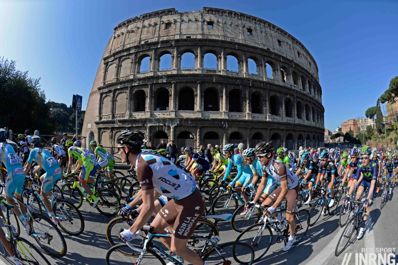 Photo: Major races end in small places like Sanremo, Roubaix, Oudenaarde rather than Rome, Paris or Brussels. 