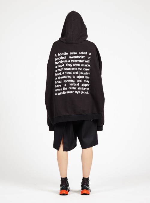 Black hoodie sweatshirt template