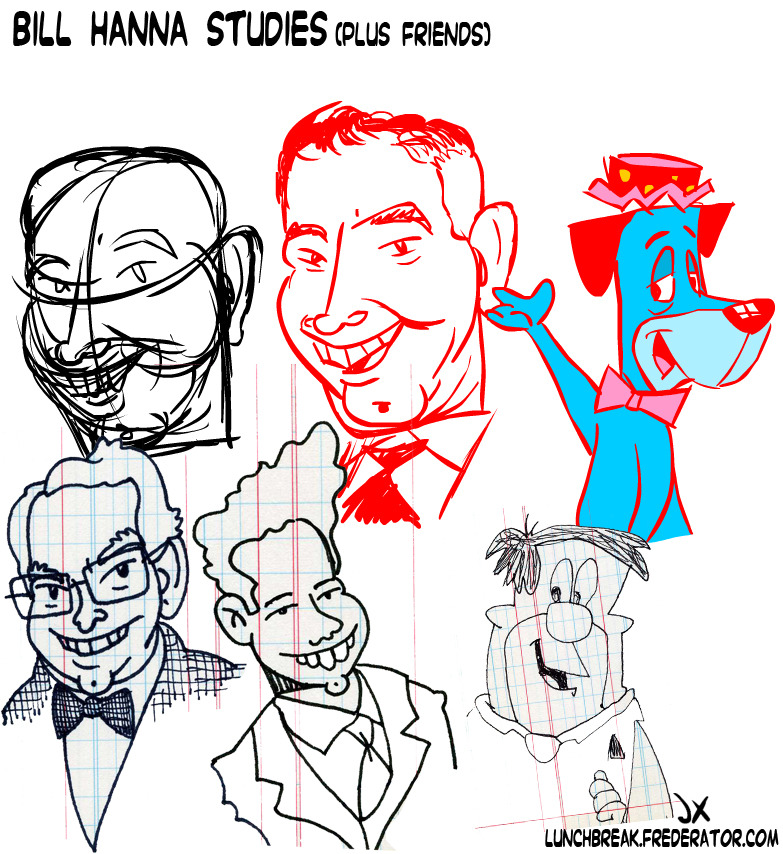 fred-lunch-break: Here’s a few OCH sketch studies of Bill Hanna (and friends)! I’m diggin’ these a bunch. -Jeaux Janovsky 