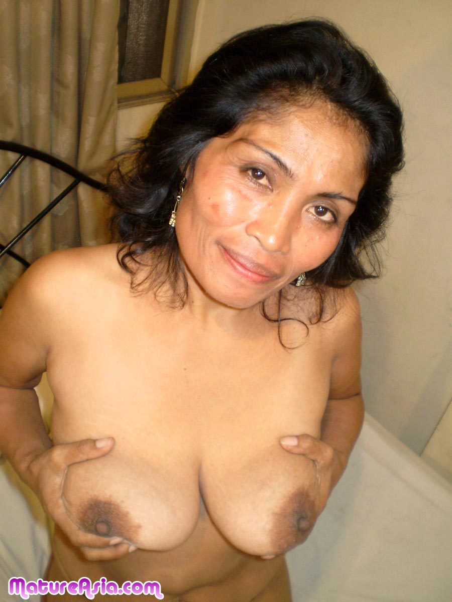 Old mature asian woman