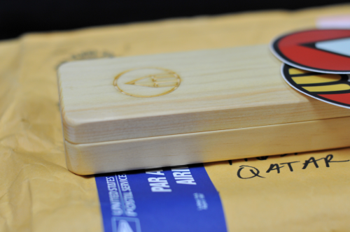 fatmalovestodraw: My EATSLEEPDRAW pencil case arrived today with two awesome stickers.  Thanks, Lee! You&rsquo;re very welcome. Enjoy! &mdash; We have a few left, get your Pencil Pod here. Free global shipping. This was sent all the way to Qatar.  