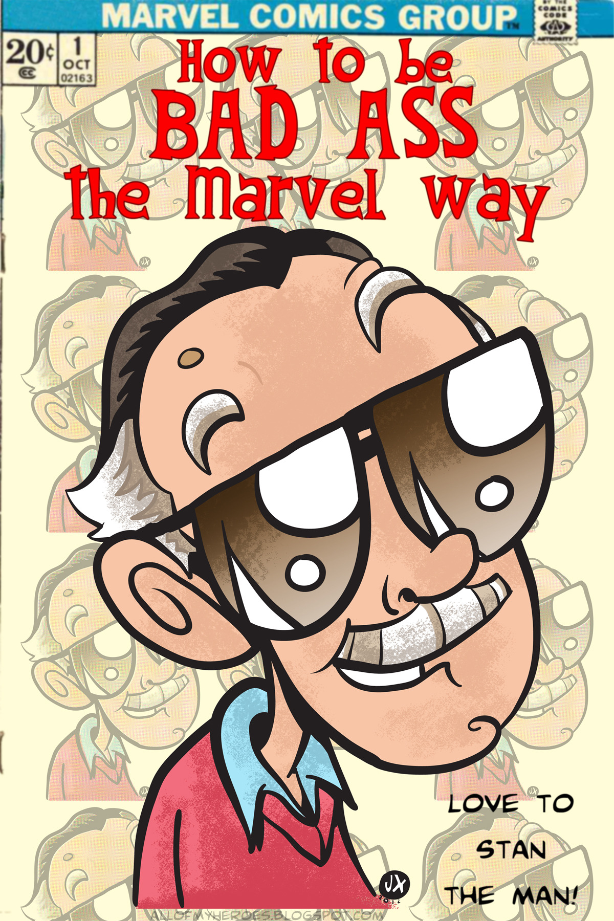 tumblrtoons: Watched a great doc on the great Stan Lee yesterday and sketched him as a warm-up before cutting into freelance. I liked it so much I inked it up and colored it. You’re the best Stan! Thanks for all the comics, heroes, and all you’ve had a hand in creating. Excelsior! -Jeaux Janovsky Happy 92nd Birthday to the One and Only Stan Lee! -Jx
